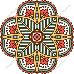 Ornate Floral Mandala