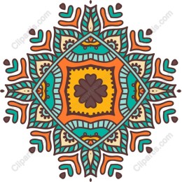 Vibrant Decorative Floral Mandala