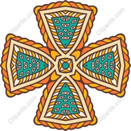 Colorful Ornate Cross