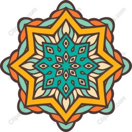 Vibrant Star Mandala