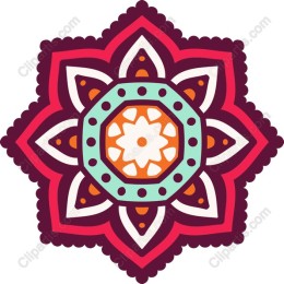 Vibrant Mandala Flower