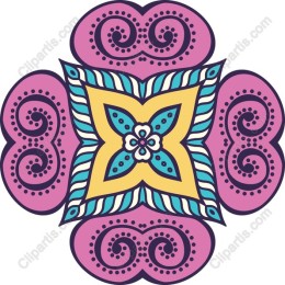 Vibrant Floral Mandala