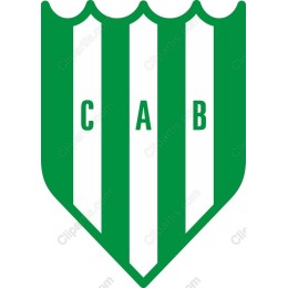 Dynamic Green and White Shield Emblem