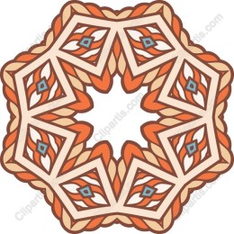 Vibrant Geometric Starburst