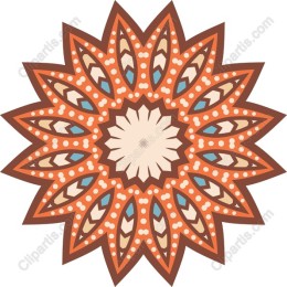 Intricate Geometric Starburst