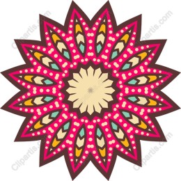 Vibrant Floral Mandala