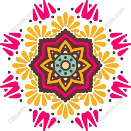 Colorful Mandala Bloom