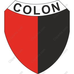 Dynamic Red and Black Heraldic Shield