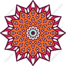 Vibrant Mandala Star