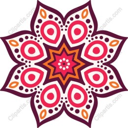 Vibrant Floral Star