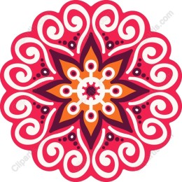 Vibrant Floral Mandala