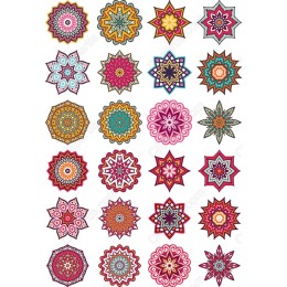 Vibrant Mandala & Starburst Set