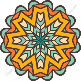 Vibrant Star Mandala