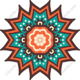 Vibrant Floral Mandala