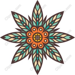 Vibrant Star-Shaped Floral