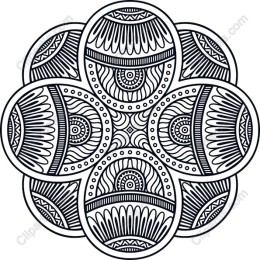 Floral Harmony: Intricate Geometric