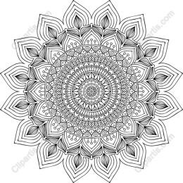 Mandala - Intricate Black and White