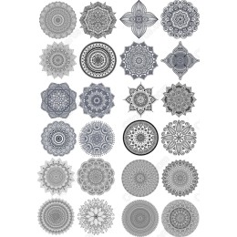  Mandala Bundle - 24 Intricate Cliparts