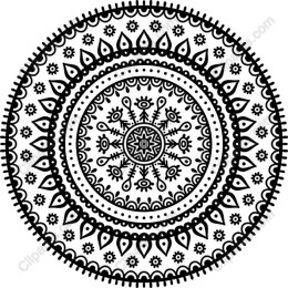 Mandala - Black and White