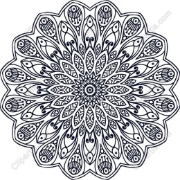 Mandala Fish Pattern