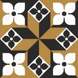 Geometric Floral Elegance