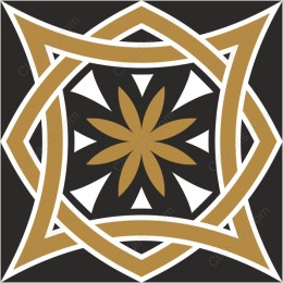 Elegant Gold and Black Geometric