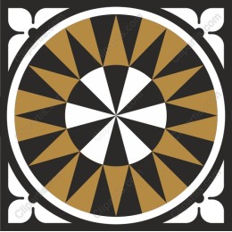 Elegant Geometric Starburst
