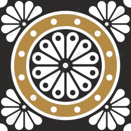 Golden Floral Mandala