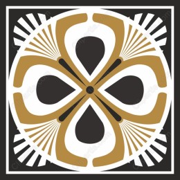 Golden Floral Mandala