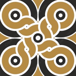 Elegant Golden and Black Geometric