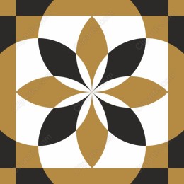Sophisticated Floral Geometric Pattern