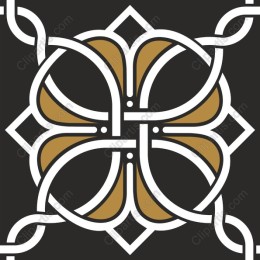 Intricate Golden Patterned