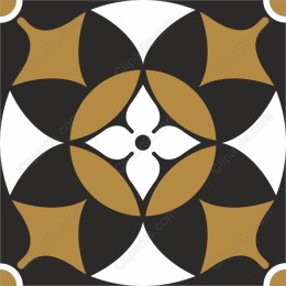 Elegant Modern Pattern in Gold & Black