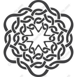 Intricate Woven Star Pattern