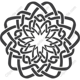 Intertwined Floral Mandala