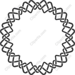 Elegant Circular Intertwined Pattern
