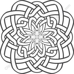 Intricate Interlaced Floral