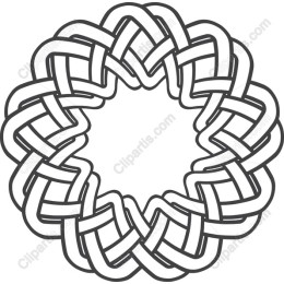 Intricate Circular Woven Knot