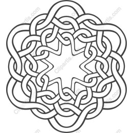 Intricate Knot Mandala