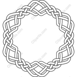 Intricate Celtic Knot Circle
