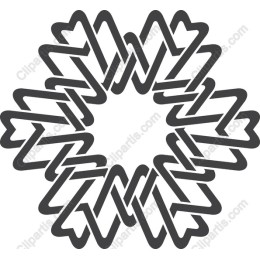 Geometric Floral Burst