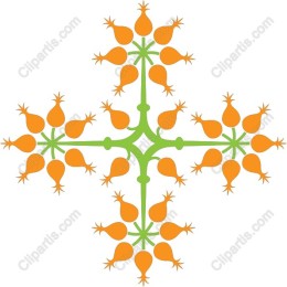 Vibrant Orange Floral
