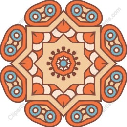 Vibrant Mandala Star