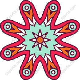 Colorful Intricate Flower