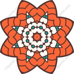 Vibrant Mandala Flower