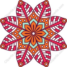 Vibrant Geometric Floral
