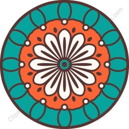 Vibrant Floral Mandala