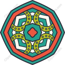 Vibrant Geometric Hexagonal
