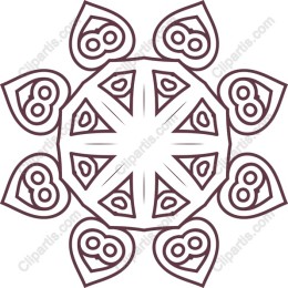 Elegantly Crafted Heart Mandala