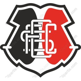 Bold Black, Red, and White Emblem